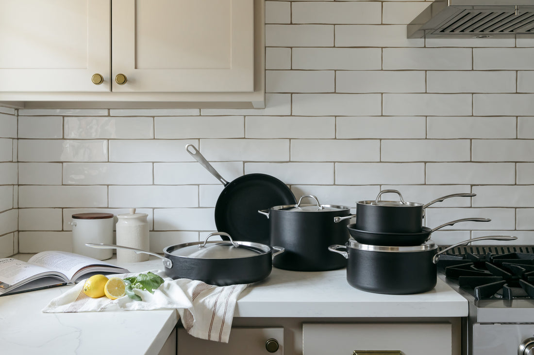 This best-selling cookware set fits into even the smallest kitchen